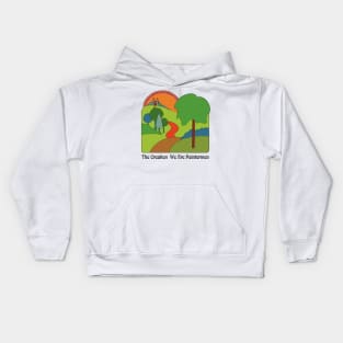 The Creation • Retro Design Kids Hoodie